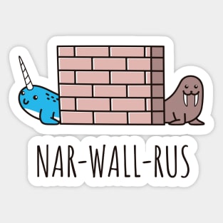 Narwhal and Walrus Sticker